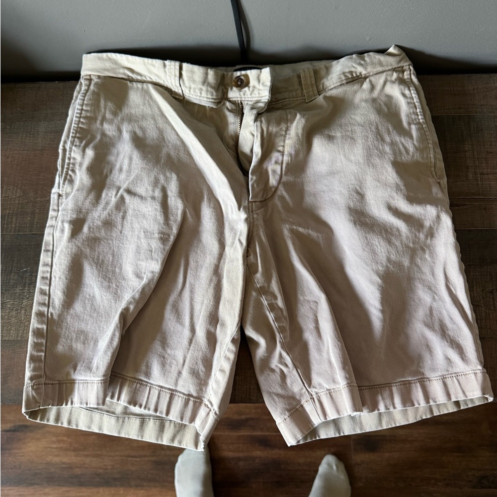 J. Crew Factory Tan Flat Front Shorts